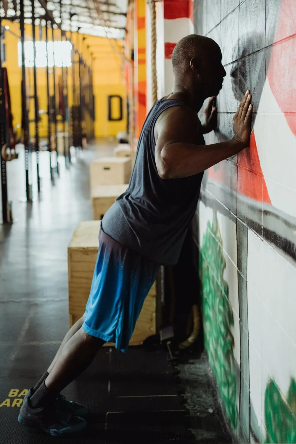 wall push up testing SA strength